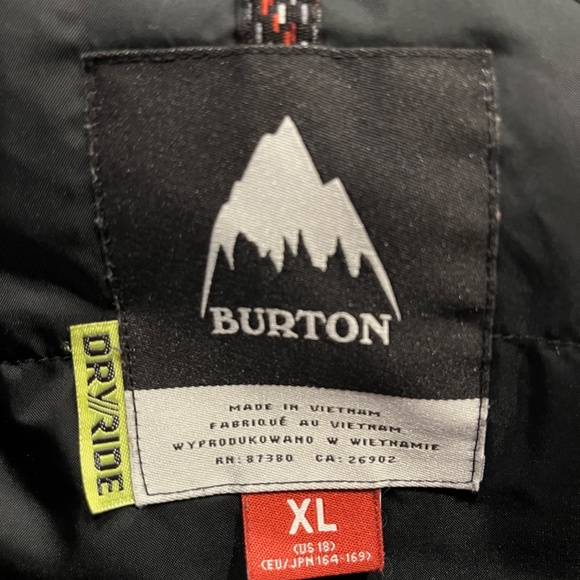 Burton Dryride Snowboard Jacket Youth XL - Picture 5 of 5